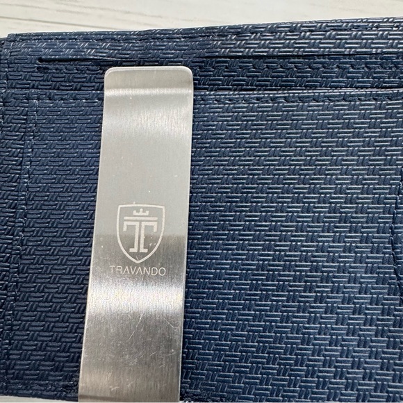 Elegant Navy Blue Card Holder - Picture 4 of 5